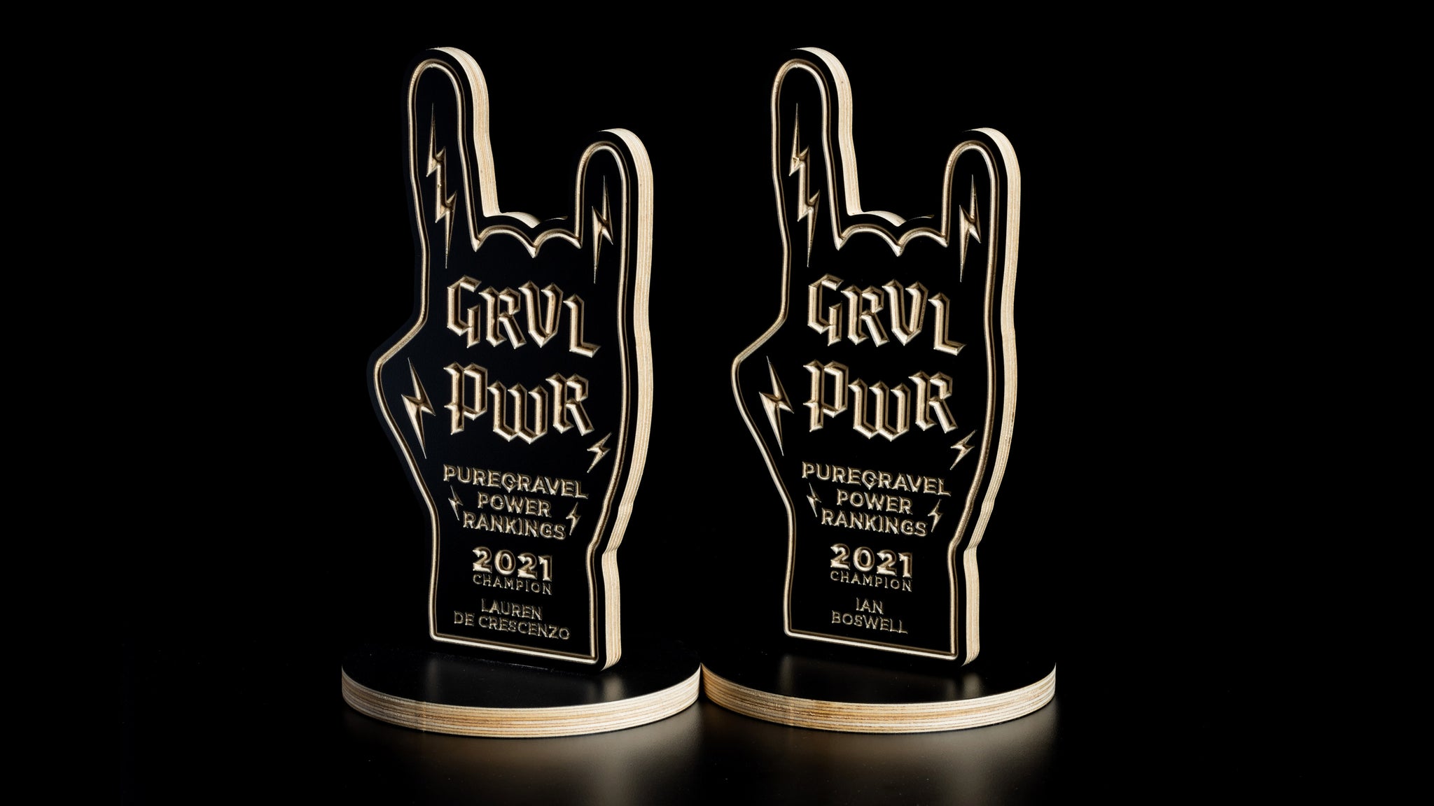 Gravel Power Ranking Championship Trophies