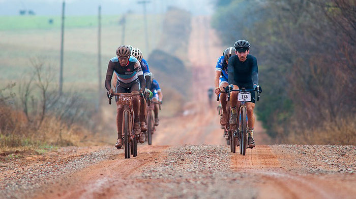 cyclists in a 2x2 paceline