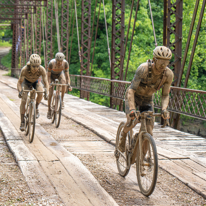 Gravel Power on a bridge