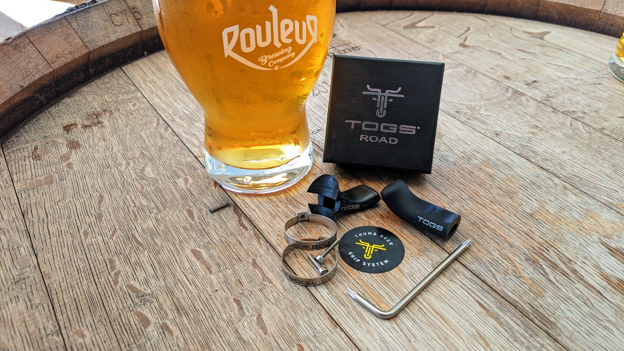 road togs on a barrel