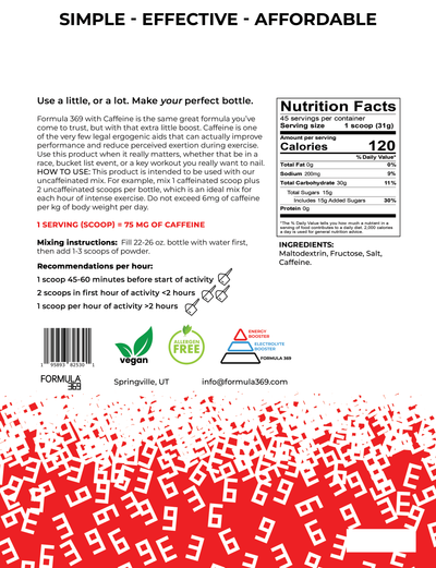 Formula 369 with CAFFEINE - 3 pound 45 servings