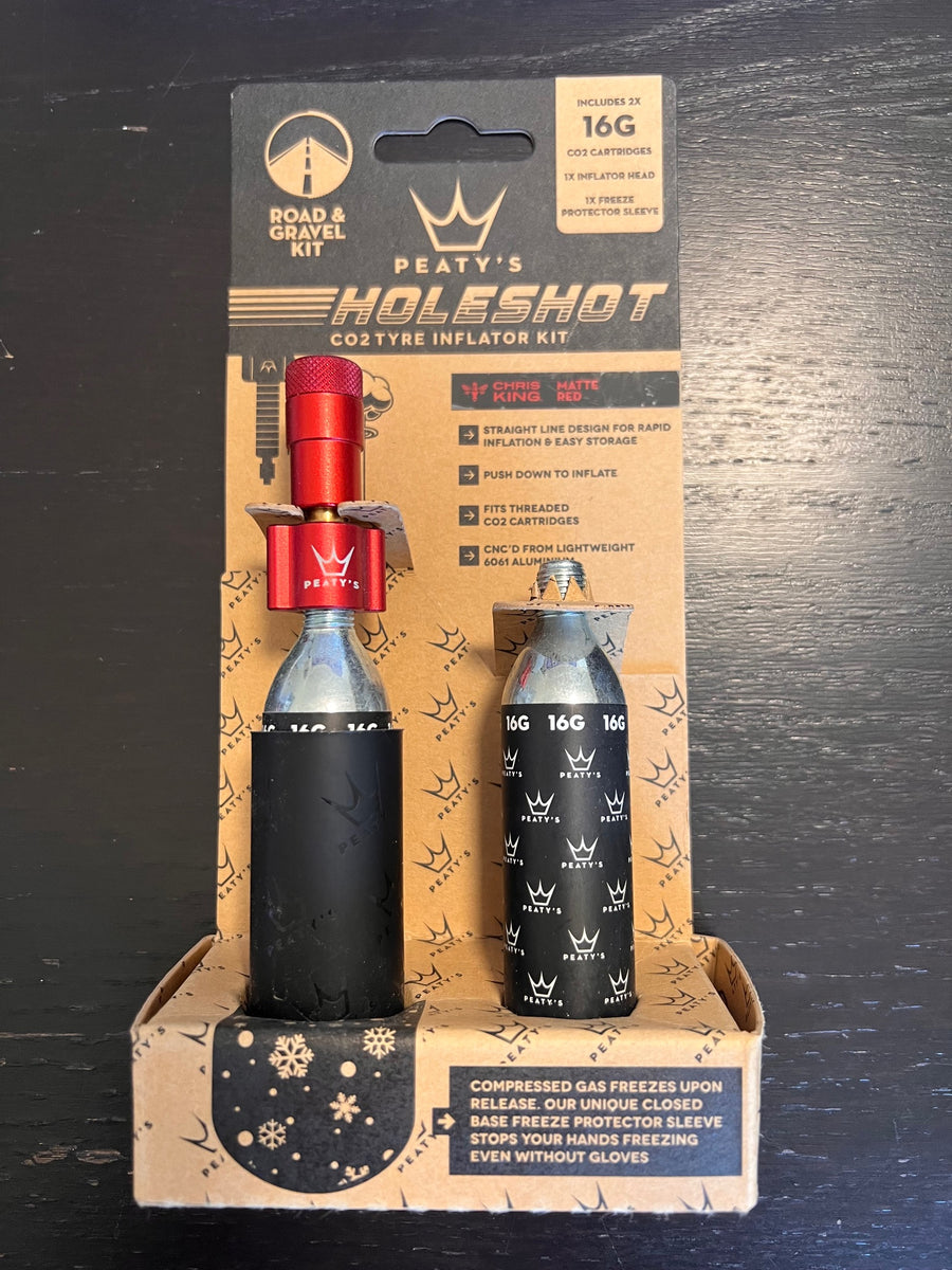 Peaty's Holeshot CO2 Tire Inflator Kit w/ Cartridges
