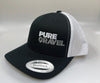Pure Gravel Logo Hat - Black and White