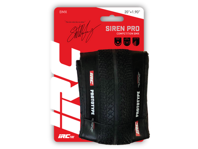 IRC Siren Pro tire on package